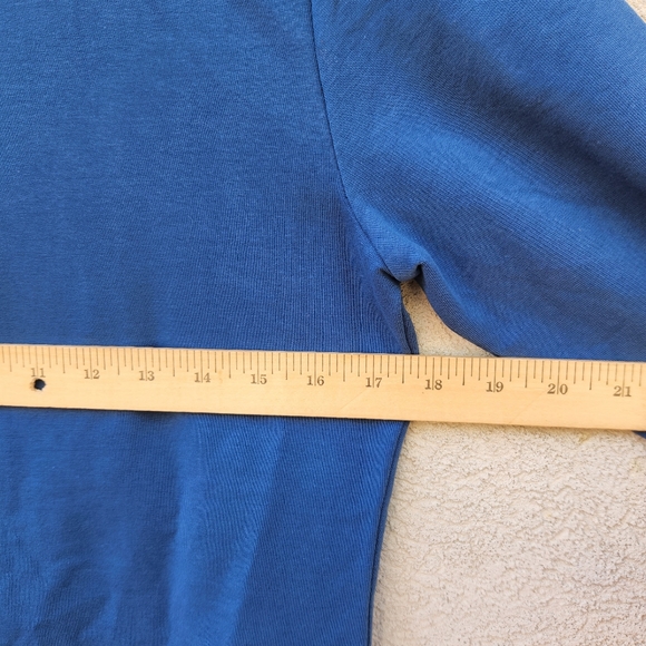 CIRQUE DU SOLEIL Women's Jacket Medium Blue Shawl Collar Gold Paisley Floral - Picture 13 of 13